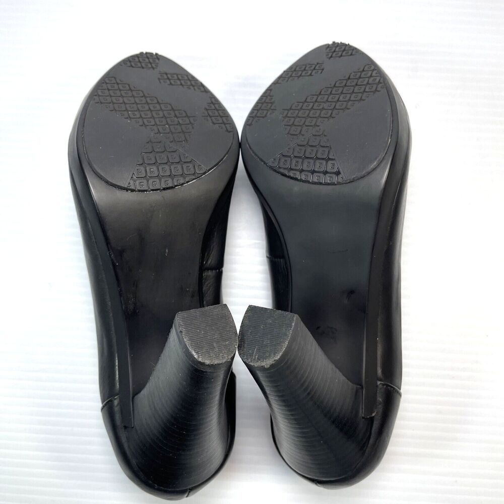 NEW Womens TSUBO black & gray leather & suede pump shoes sz 7.5 M - Picture 7 of 11